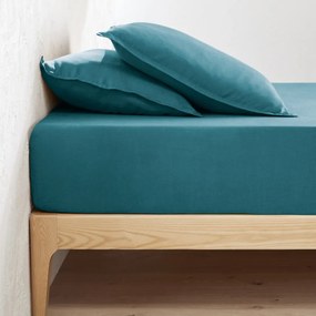 Hoeslaken in gewassen linnen, omslag 35 cm, Linot