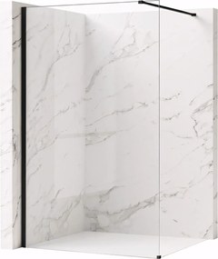 Walk-in douchewand Rea Flexi Transparent / Black 70