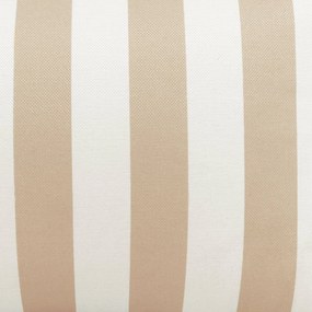 Natalia Outdoor Zitzak Stoel Woven + Poef - Taupe/Wit