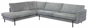 Loungebank chaise longue links Flyta | Feel Me Soft grijs 14 | 2,35 x 3,06 mtr breed
