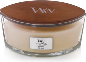 WoodWick geurkaars - Ellipse HearthWick Flame - White Honey