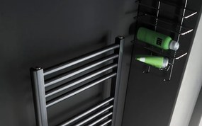 Instamat Rondo Lux handdoekradiator 181x60.7cm zwart mat 1054W