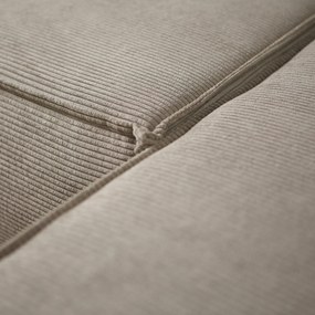 Beige Slaapbank Chaise Longue Rechts