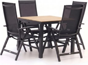 Diningset Bellagio | 4 personen | Tuinset polywood | 5-delig | Kees Smit Tuinmeubelen