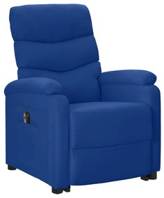 vidaXL Sta-opstoel verstelbaar stof blauw