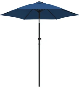 vidaXL Parasol 200x211 cm aluminium blauw