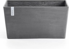 Ecopots bloempot Paris 60 - Rechthoekig - Grey - 60 x 26,2 x H40,5 cm