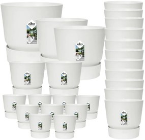 25x Pot elho Greenville wit (9x D14x13, 2x D24xH23, 11x D30xH28, 2x D39xH37, 1x D47xH44)