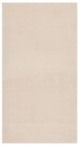 vidaXL Vloerkleed wasbaar zacht shaggy anti-slip 80x150 cm beige