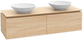 Villeroy & Boch Legato onderkast met 2 laden voor 2 waskommen 160x50x38cm matwit B59900MS