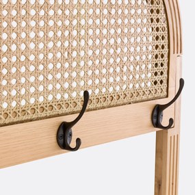Eiken en rotan kledingmeubel, Lunhaus