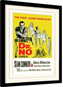 Ingelijste poster James Bond - Dr No Yellow