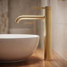 Wastafelkraan REA Rivo Brush Gold