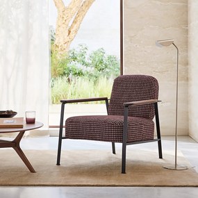 Metalen fauteuil met jacquardprint, ABRAXAS