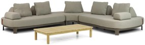 Hoek loungeset 5 personen Aluminium Taupe  4 Seasons Outdoor Santorini/Sentis