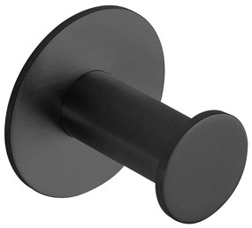 Sapho X-Round zelfklevende haak mat zwart