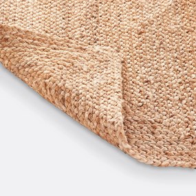 Rechthoekig vloerkleed in jute, klein formaat, Aftas