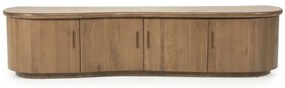 Eleonora Josh Tv-meubel Organische Vorm Eiken 180 Cm Bruin - 180x42x43cm.