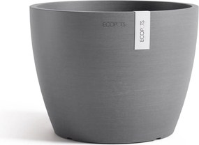Ecopots bloempot Stockholm 24 - Rond - Grey - Diameter 23,3 x H17,7 cm