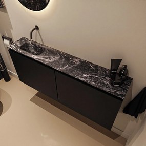 Mondiaz Ture DLux toiletmeubel 120cm urban met wastafel lava links zonder kraangat