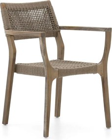 + 10% kassakorting | Dining tuinstoel | ROUGH  Rope | Rope (touw) | Grijs | Stapelbaar | Kees Smit Tuinmeubelen