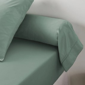 Effen satijnen katoenen bolsterovertrek, 153 draden, Opale
