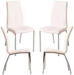 Pak 4 Humi Kunstlederen Stoelen