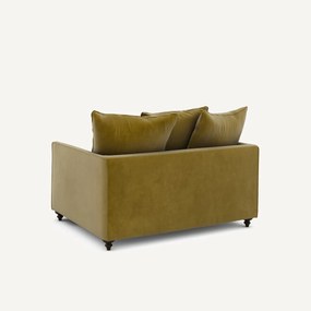 2-zits omvormbare zetel van fluweel, Lazare