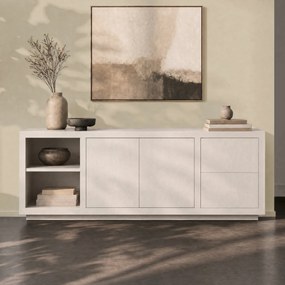 Modern Dressoir Taupe Eiken - 200x42x70cm.