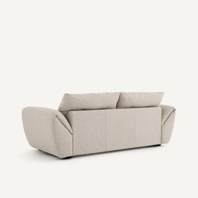 3-zits slaapbank van gestructureerde viscose en linnen, EDGAR