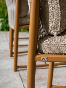 4 Seasons Outdoor Marina tuinset amber met Colorado tafel 240 x 105 x 75 cm Tuinset   beige weerbestendig