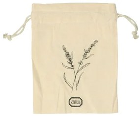Cadeauzakje lavendel, bio-katoen, 19 x 22 cm