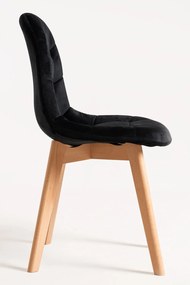 Set 4 Kelen Fluwelen Stoelen
