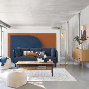 Staande lamp in glas en hout Nasoa