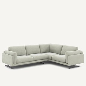 Hoekbank van stonewashed fluweel, CÉSAR