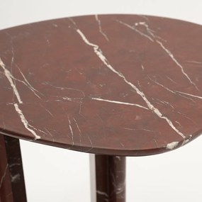 Organische Bijzettafel Marmer - 46 X 35cm.