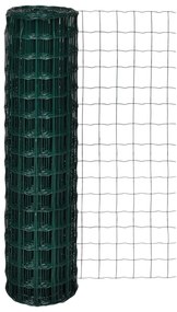 vidaXL Euro hek 10x1,5 m staal groen