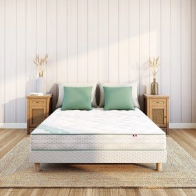 Matras voor gevoelige rug, 660 veren, 7 zones, zeer stevige ondersteuning, zacht comfort