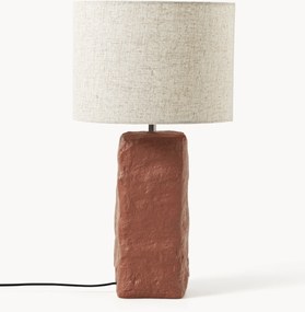 Grote tafellamp Kiri met betonnen voet