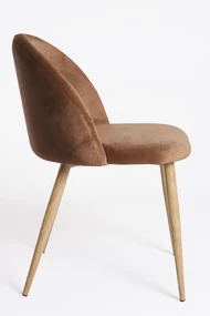 Set 4 fluwelen Vint Stoelen