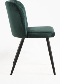 Set 4 Luk Fluwelen Stoelen