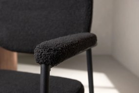 Jörn Eetkamerstoel - Gustav - Zwart - Fluweel - Jörn