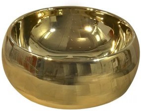 Kerra KR 802 opbouw waskom rond 40x15.5cm goud