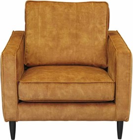 Fauteuil - Linje - velours Adore cognac 28