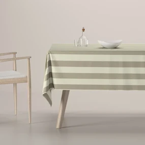 Dekoria Rechthoekig tafelkleed, beige-wit, 130 x 160 cm