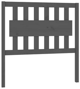 vidaXL Hoofdbord 95,5x4x100 cm massief grenenhout grijs