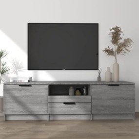 vidaXL Tv-meubel 140x35x40 cm bewerkt hout grijs sonoma eikenkleurig