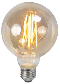 LED filament lamp E27 5W 2200K G95 smoke dimbaar