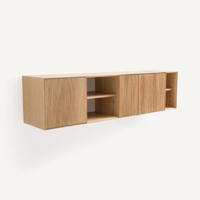 Wandconsole van eiken en eikenfineer, Mikube