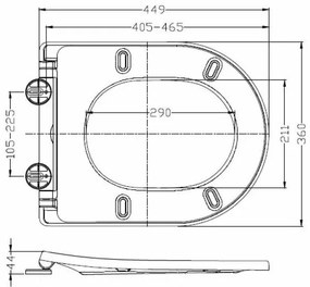 Mueller Afesta hangend toilet randloos met tornado flush en softclose toiletzitting wit glans